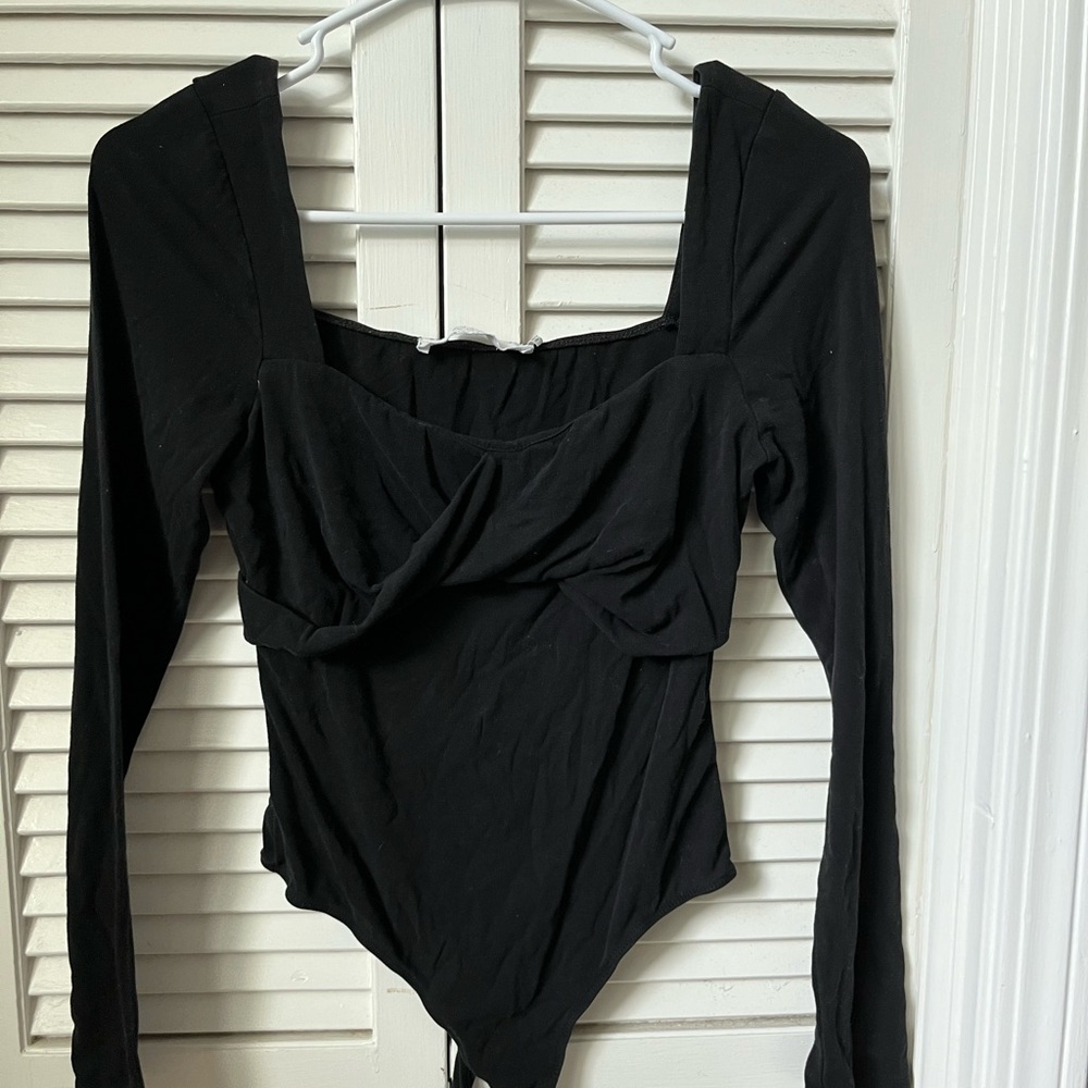 ASTR black long sleeve bodysuit